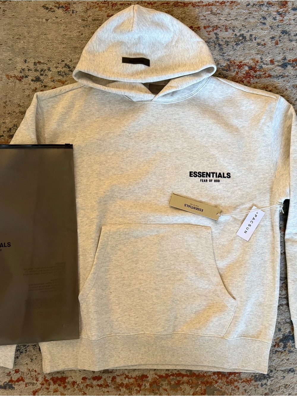 Men's Light Gray Pullover Hoodie